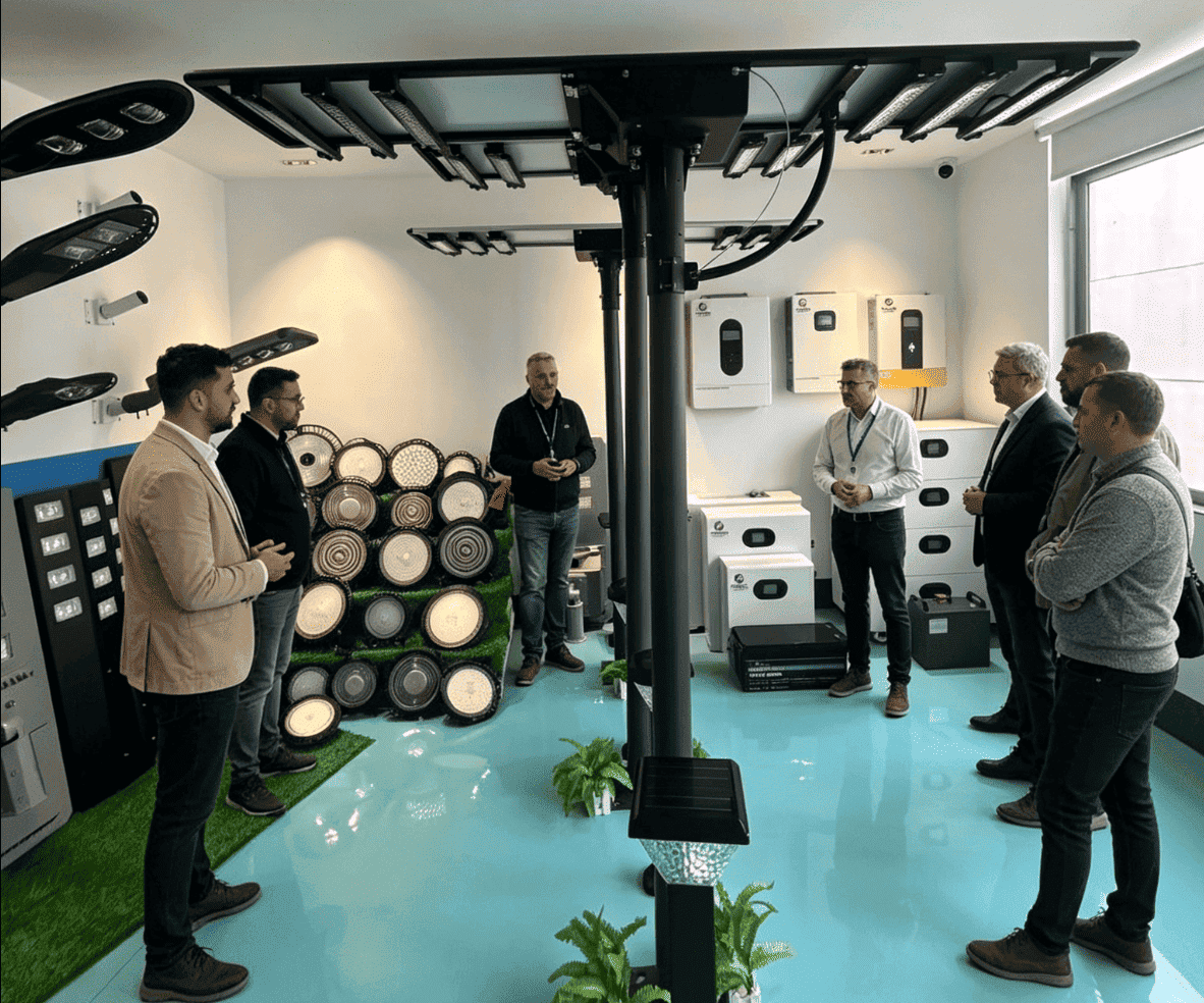 Foreign clients visiting factory