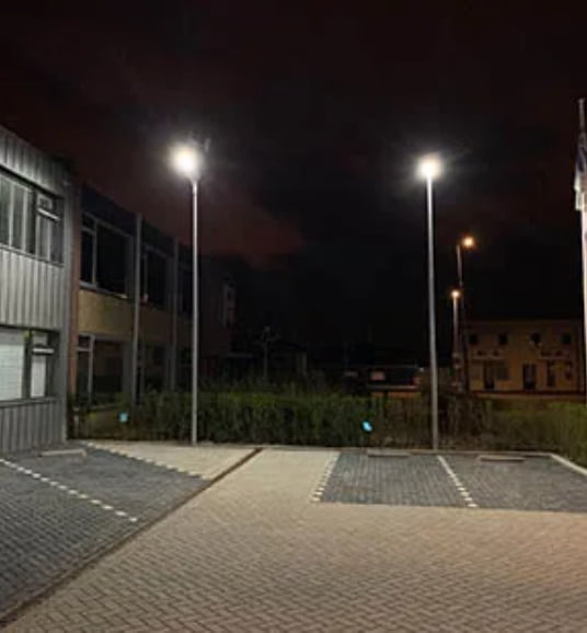Parking lot solar lighting