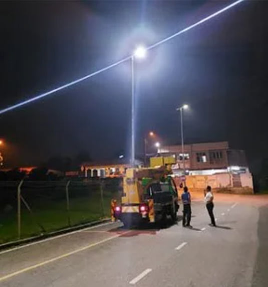 Village road solar street lighting